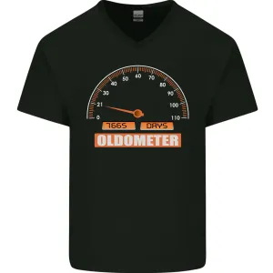21st Birthday 21 Year Old Ageometer Funny Mens V-Neck Cotton T-Shirt