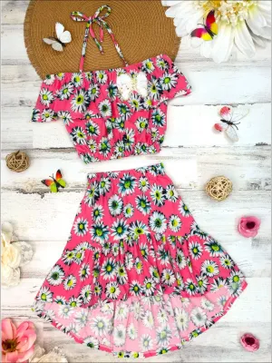 Early Blooms Hi-Lo Skirt Set