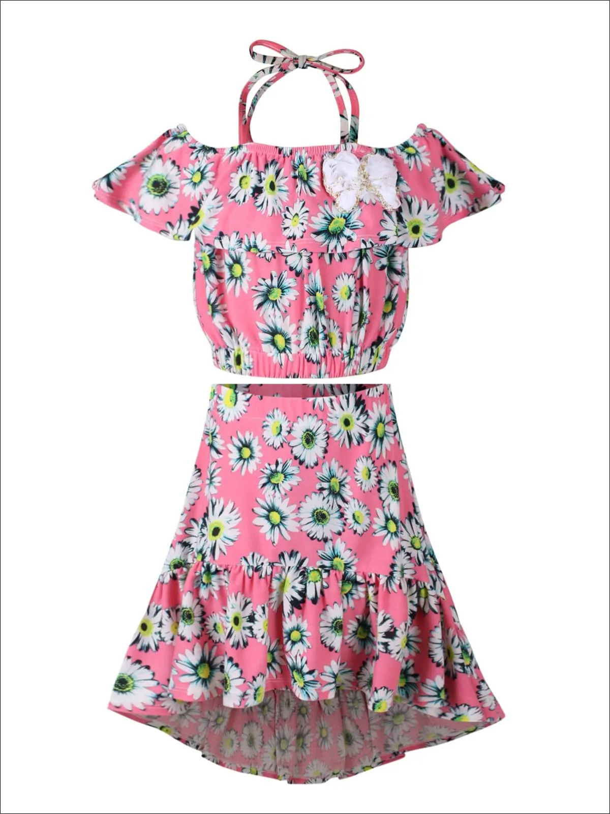 Early Blooms Hi-Lo Skirt Set