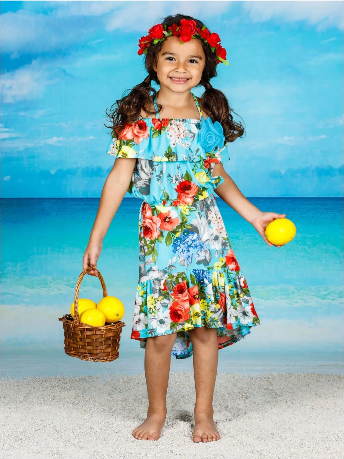 Early Blooms Hi-Lo Skirt Set