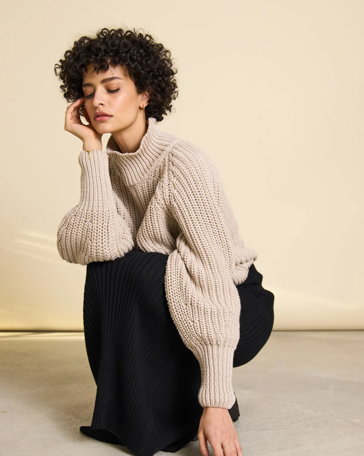 JUMPER OLA IVORY GOTS