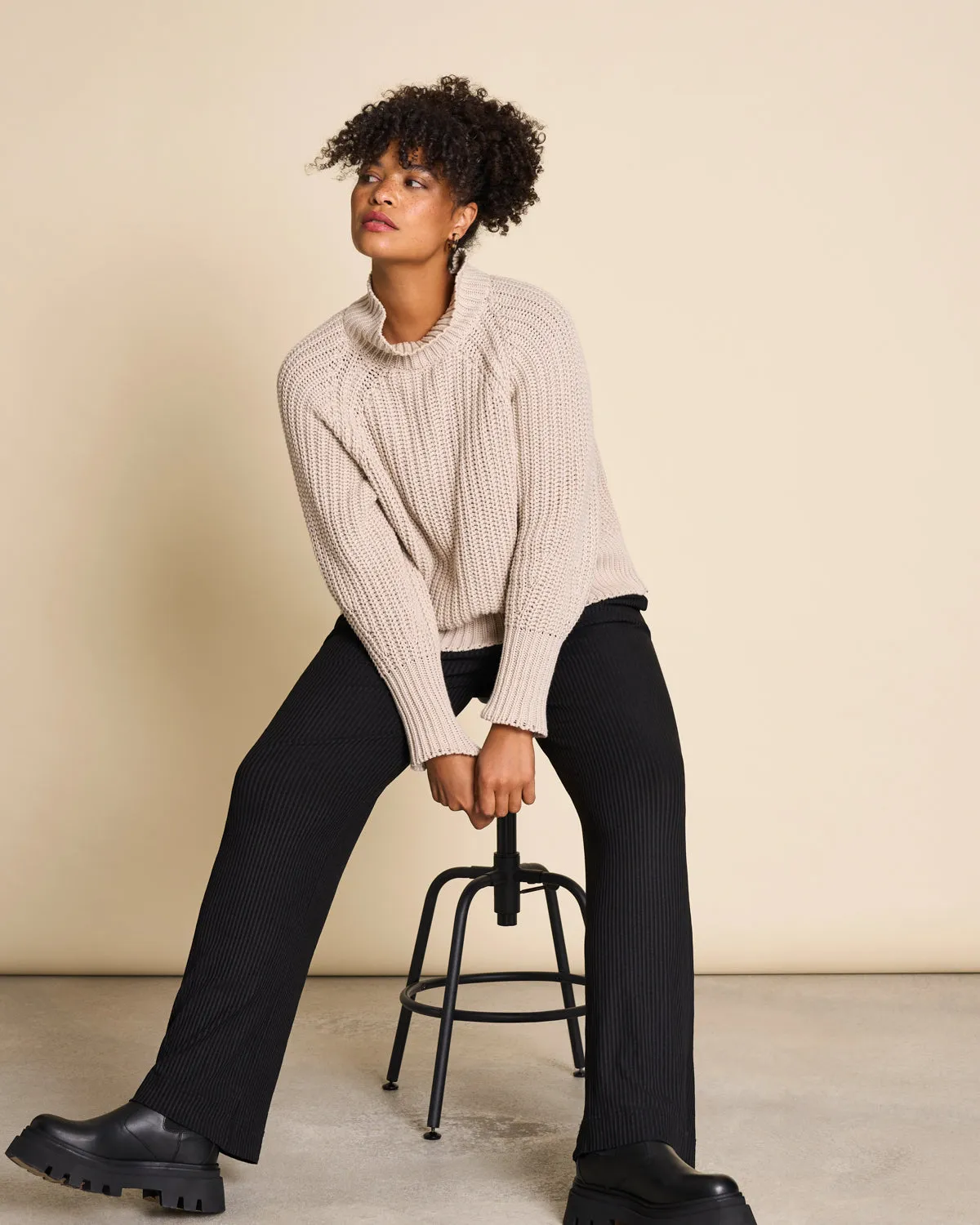 JUMPER OLA IVORY GOTS