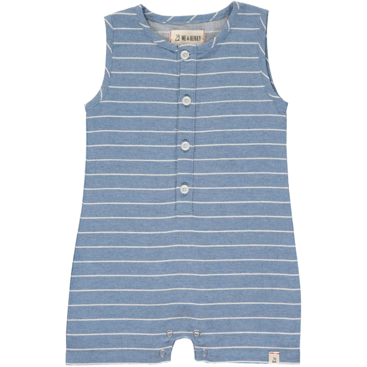 Me & Henry Blue & White Stripe Sandy Playsuit