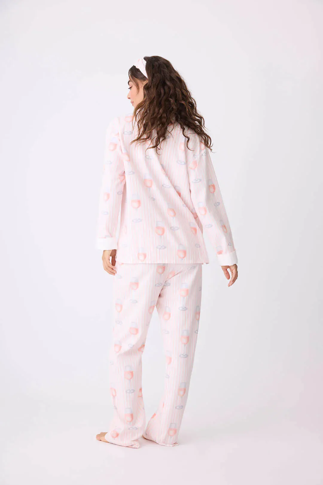 Rose All Day Flannel Pajama Set