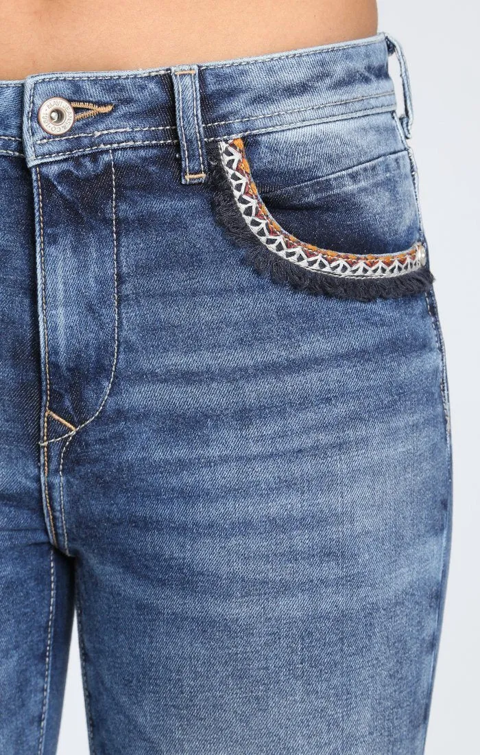 TESS SUPER SKINNY IN DARK DESERT DECO