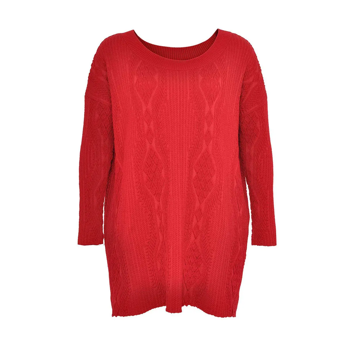 Yoek Pullover Wide Neck Cable